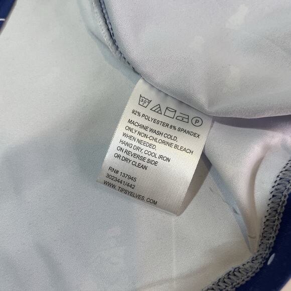 TIPSY ELVES “BIGFOOT BOGEY” GOLF POLO SHIRT Men's Size Large Blue EUC - Picture 6 of 7